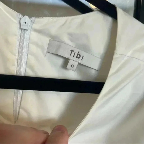 Tibi Ruffle Trim Long Sleeve Blouse - Picture 3 of 5